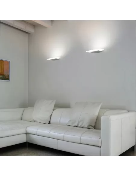 Linea light 7487 dublight led applique 27w satiné plex